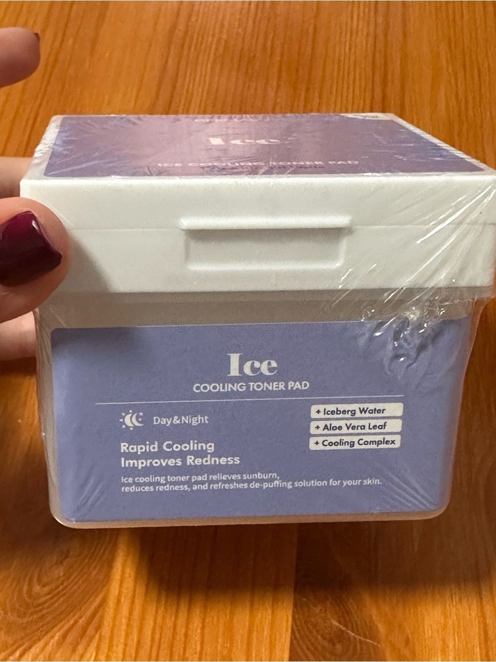 Ice Cooling Toner Pad — Purple Rapid Soothing Pads